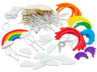 Bastelset Windspiel Regenbogen 12 Stück