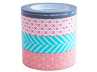 folia Washi Tape 4er Set geometrisch