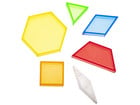 Betzold Transparente Pattern Blocks 360 Teile in Stapelbox