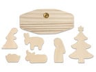 Weihnachtskrippe mit Kerzenhalter zum Selbstgestalten