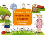 Emma und Paul erleben den Frühling Spielfiguren für die Erzählschiene 1