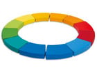 Sitzkissen Kreis Regenbogen 12 teilig