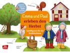 Emma und Paul erleben den Herbst Spielfiguren für die Erzählschiene