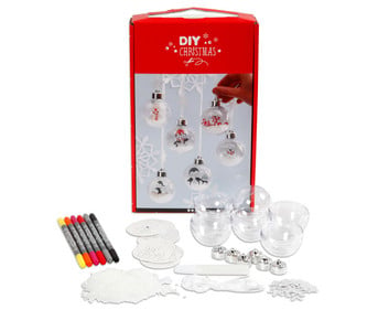 Foam Clay® Weihnachtskugeln Bastelset