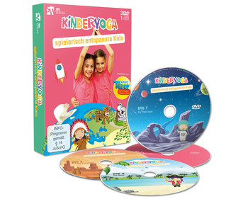 Kinderyoga Spielerisch entspannte Kids 3 DVDs