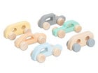 Betzold Holz Schiebeautos pastell 6er Set