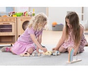 Betzold Holz Schiebeautos pastell 6er Set 4