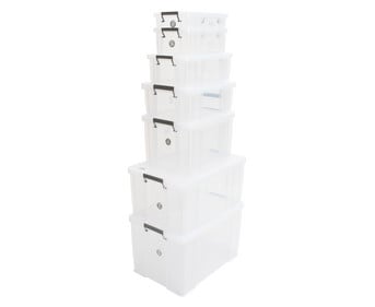 AllStore Aufbewahrungsbox mit Deckel 5 5 bis 85 l stapelbar
