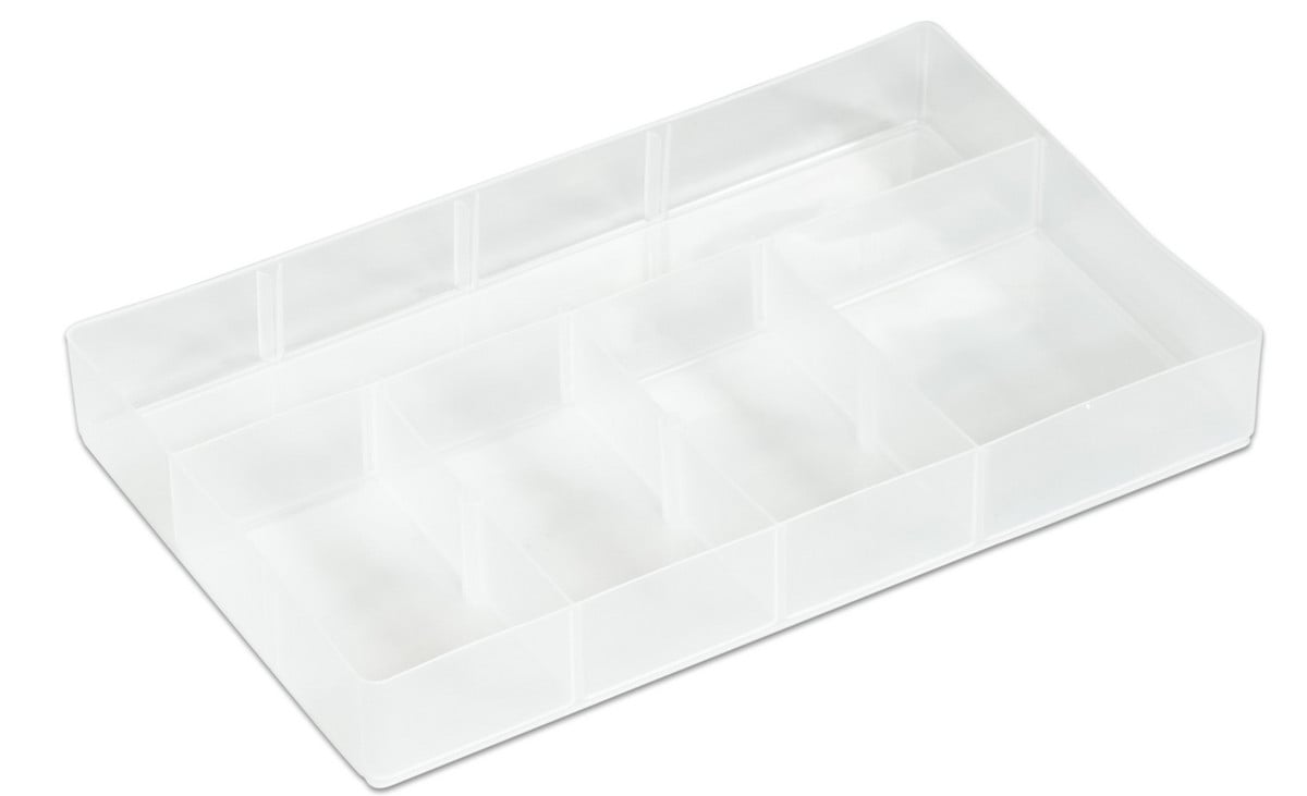 AllStore Kleiner transparenter Einsatz für 5,5 l Aufbewahrungsboxen