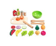 Salat Set aus Holz 29 teilig 1