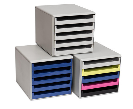 Schubladenbox mit 5 Schüben bis DIN A4 Plus | BETZOLD | Stifte & Schreibwaren