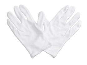 Stoffhandschuhe, 2 Paar