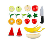Obst Set aus Holz 9 teilig 1