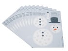 Prickel Vorlagen Schneemann 10 Stück