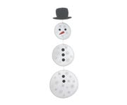 Prickel Vorlagen Schneemann 10 Stück 2