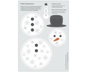 Prickel Vorlagen Schneemann 10 Stück 4