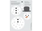 Prickel Vorlagen Schneemann 10 Stück