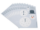 Prickelmobile Schneemann 10 Stück