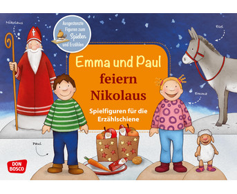 Emma und Paul feiern Nikolaus Spielfiguren für die Erzählschiene