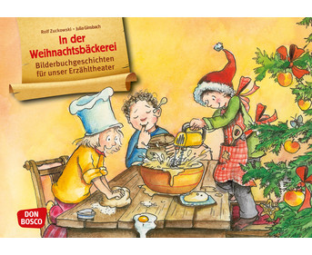 Kamishibai Bildkarten In der Weihnachtsbäckerei