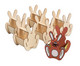 Holzkörbchen Hase 6 Stück 1