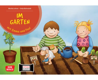 Kamishibai Bildkarten Im Garten mit Emma und Paul