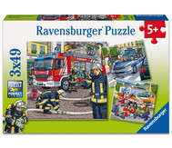 Ravensburger Puzzle „Helfer in der Not“, 3er-Set