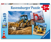 Ravensburger Puzzle Baufahrzeuge im Einsatz 3er Set 1