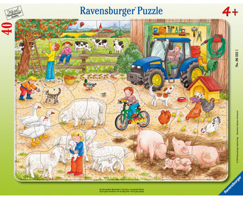 Ravensburger Rahmenpuzzle Auf dem großen Bauernhof