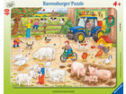 Ravensburger Rahmenpuzzle Auf dem großen Bauernhof