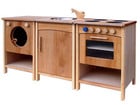 Kinderküche Massivholz 3 teilig