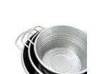 Metallschüsseln Sand und Matsch Set 6 teilig