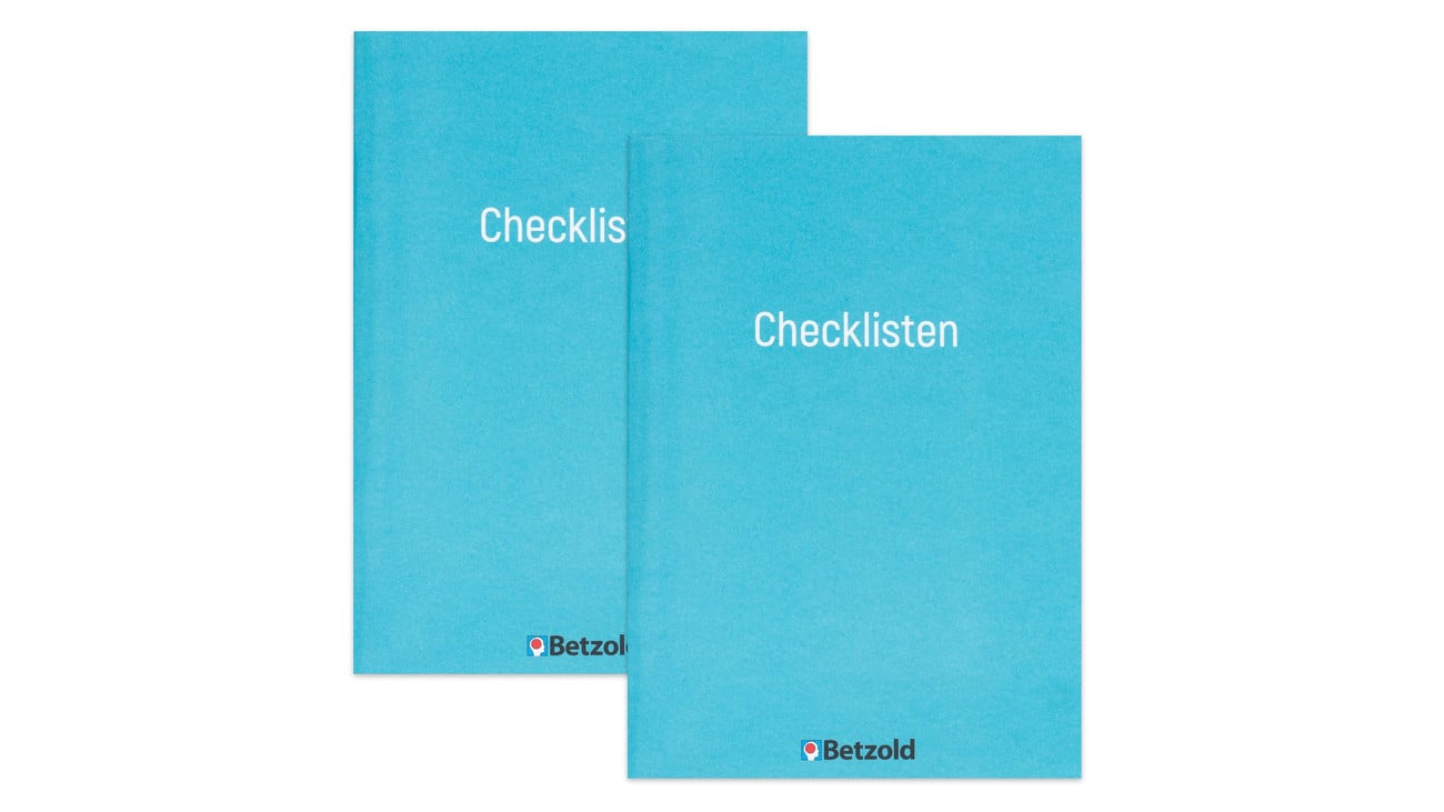 Betzold Listenhefte „Checklisten“, 2 Stück