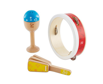 Tamburin Tambourine Handtrommel Musik Instrument Holz Spielzeug für Kinder