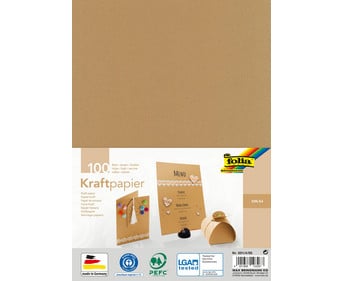 folia Kraftpapier 120 g/m² DIN A4 100 Blatt