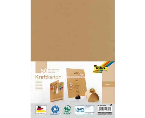 folia Kraftkarton 230 g/m² DIN A4 50 Blatt