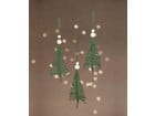 Bastelset Makramee Weihnachtsbaum Anhänger 6 Stück
