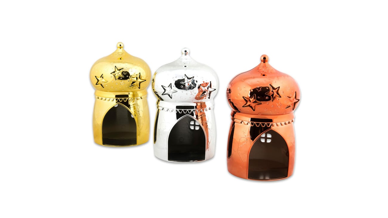 tts Metallische Feenhäuser, 3er-Set