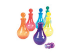 Farbige Zaubertrankflaschen 6 Stück