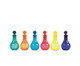 Farbige Zaubertrankflaschen 6 Stueck-2