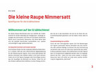 Die kleine Raupe Nimmersatt Spielfiguren für die Erzählschiene