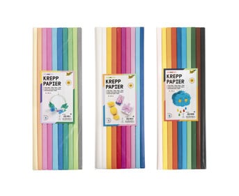 folia Krepppapier Rollen 10 Stück