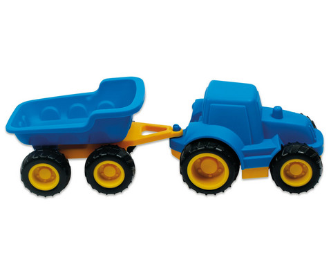 Sandkasten-Traktor mit Anhaenger