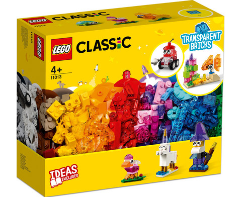 LEGO CLASSIC Kreativ-Bauset mit durchsichtigen Steinen