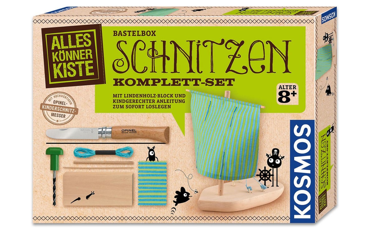 KOSMOS Bastelbox - Schnitzen Komplett-Set