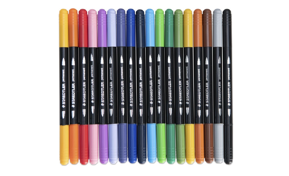 STAEDTLER Doppelfasermaler permanent, 18 Stück