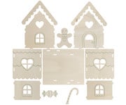 Bastelset Lebkuchen Teelichthaus 3 Stück 2