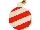Holzanhänger Weihnachtskugel 4 Stück