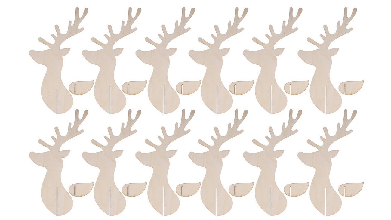 SUNNYSUE Bastelset „Rentiere“ für Papprollen, 24-teilig