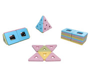 POLYDRON Magnetic Set Pastell 2